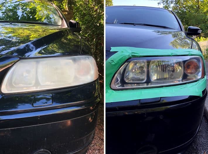 Clean Headlights with Toothpaste